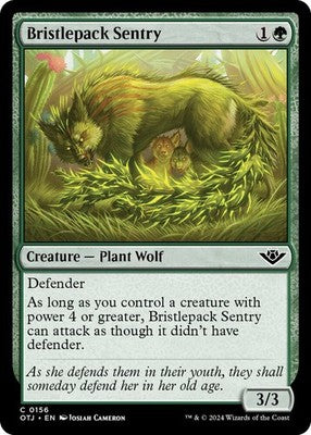 Bristlepack Sentry OTJ 156 NM Magic: The Gathering
