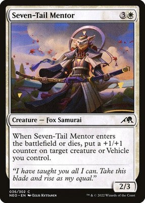 Seven-Tail Mentor NEO 36 NM Magic: The Gathering