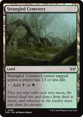 Strangled Cemetery DSK 268 NM Magic: The Gathering