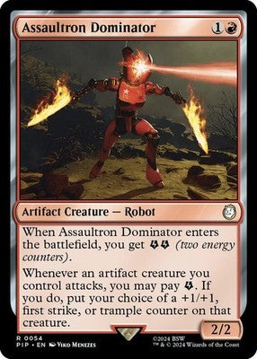 Assaultron Dominator PIP 54 NM Magic: The Gathering