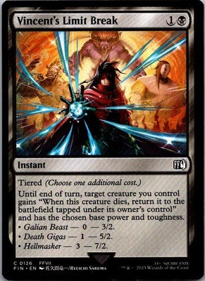 Vincent's Limit Break 126 Common FINAL FANTASY Magic: The Gathering Near Mint