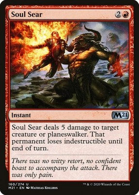 Soul Sear M21 160 NM Magic: The Gathering