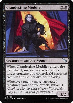 Clandestine Meddler MKM 82 NM Magic: The Gathering