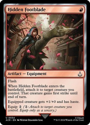 Hidden Footblade ACR 34 NM Magic: The Gathering