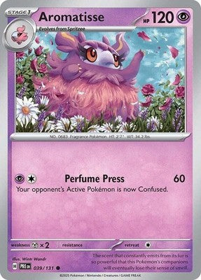 Aromatisse 039/131 SV: Prismatic Evolutions Reverse Holofoil Pokémon TCG
