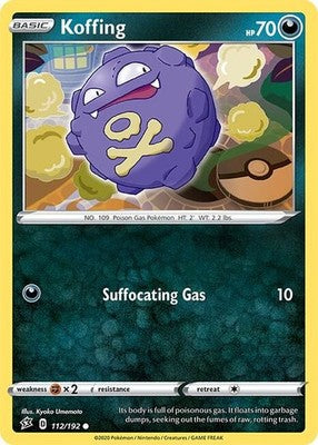 Koffing 112/192 SWSH02: Rebel Clash Pokémon TCG