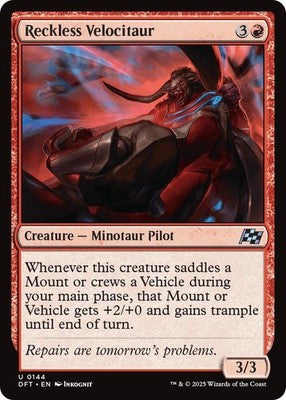 Reckless Velocitaur DFT 144 NM Magic: The Gathering