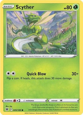 Scyther (005) 005/189 SWSH10: Astral Radiance Pokémon TCG