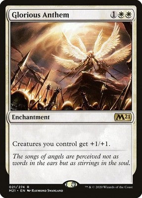 Glorious Anthem M21 21 Foil NM Magic: The Gathering