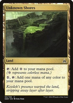 Unknown Shores OGW 181 NM Magic: The Gathering