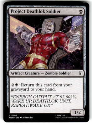 Project Deathlok Soldier Marvel Super Heroes 109 C Magic: The Gathering