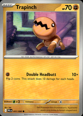Trapinch Phantasmal Flames 051/094 Common Pokémon — English Near Mint