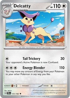 Delcatty 131/162 SV05: Temporal Forces Reverse Holofoil Pokémon TCG