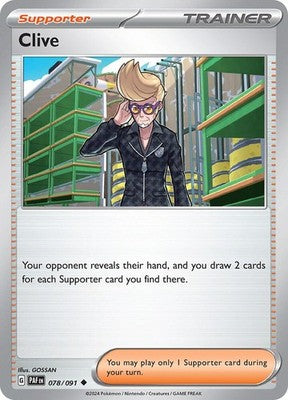 Clive 078/091 SV: Paldean Fates Pokémon TCG