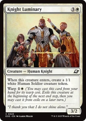 Knight Luminary EOE 23 Foil NM Magic: The Gathering