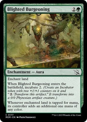 Blighted Burgeoning MOM 177 NM Magic: The Gathering