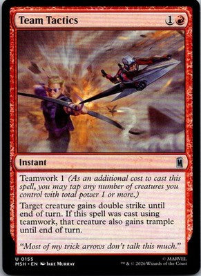 Team Tactics 155 Uncommon Marvel Super Heroes Magic: The Gathering Near Mint