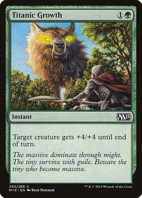 Titanic Growth M15 203 NM Magic: The Gathering