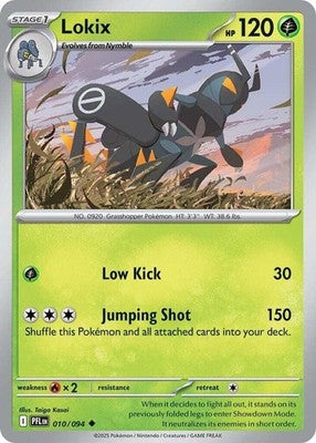 Lokix 010/094 ME02: Phantasmal Flames Reverse Holofoil Pokémon TCG