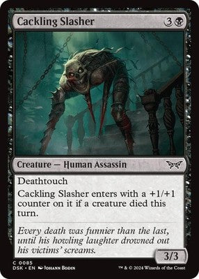 Cackling Slasher DSK 85 Foil NM Magic: The Gathering