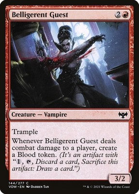 Belligerent Guest VOW 144 NM Magic: The Gathering