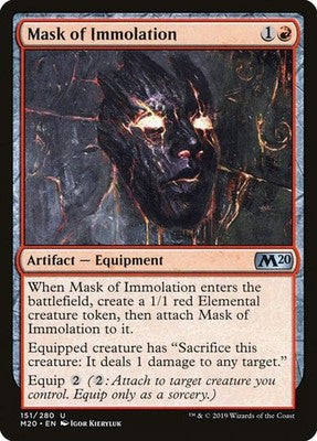 Mask of Immolation M20 151 NM Magic: The Gathering