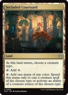 Secluded Courtyard ECC 62 NM Magic: The Gathering