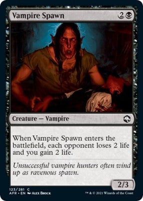 Vampire Spawn AFR 123 Foil NM Magic: The Gathering