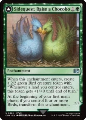 Sidequest: Raise a Chocobo // Black Chocobo FIN 201 NM Magic: The Gathering