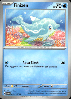 Finizen Twilight Masquerade 059/167 Common Pokémon — English Near Mint