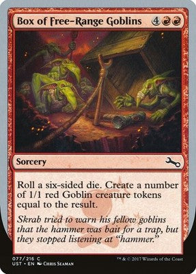 Box of Free-Range Goblins UST 77 NM Magic: The Gathering