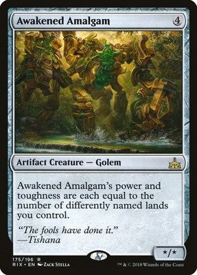 Awakened Amalgam RIX 175 NM Magic: The Gathering