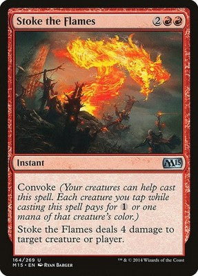 Stoke the Flames M15 164 NM Magic: The Gathering