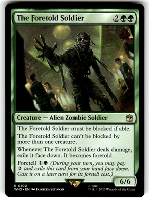 The Foretold Soldier Universes Beyond: Doctor Who 102 R Magic: The Gathering