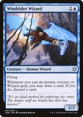 Windrider Wizard ZNR 87 NM Magic: The Gathering
