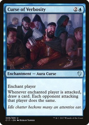 Curse of Verbosity C17 9 NM Magic: The Gathering