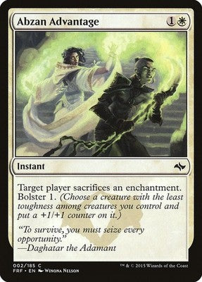 Abzan Advantage FRF 2 NM Magic: The Gathering
