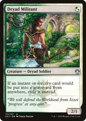Dryad Militant GK1 111 NM Magic: The Gathering