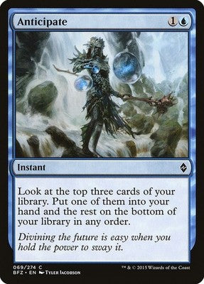Anticipate BFZ 69 NM Magic: The Gathering