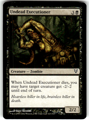 Undead Executioner Avacyn Restored 123 C Magic: The Gathering Lightly Played