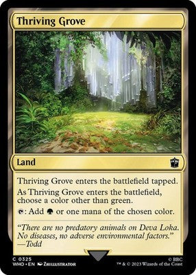 Thriving Grove WHO 325 NM Magic: The Gathering