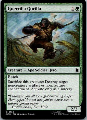 Guerrilla Gorilla 169 Common Marvel Super Heroes Magic: The Gathering Near Mint