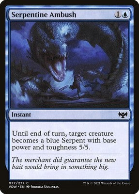 Serpentine Ambush VOW 77 NM Magic: The Gathering