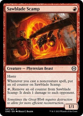 Sawblade Scamp ONE 147 NM Magic: The Gathering