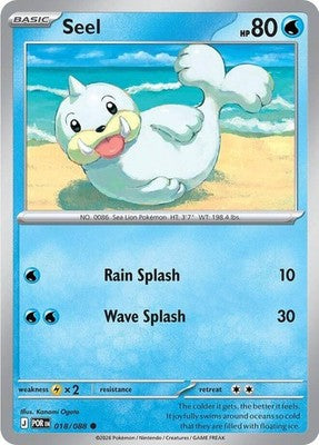 Seel 018/088 ME03: Perfect Order Reverse Holofoil Pokémon TCG