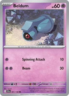Beldum 061/159 SV09: Journey Together Pokémon TCG