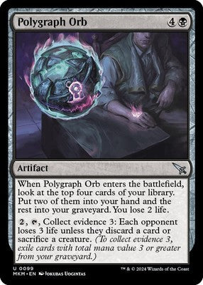 Polygraph Orb MKM 99 NM Magic: The Gathering