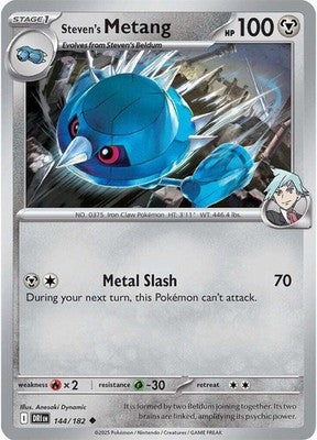 Steven's Metang 144/182 SV10: Destined Rivals Pokémon TCG
