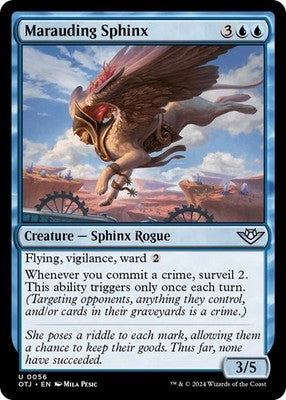 Marauding Sphinx OTJ 56 NM Magic: The Gathering