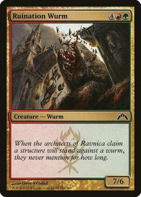 Ruination Wurm GTC 192 NM Magic: The Gathering